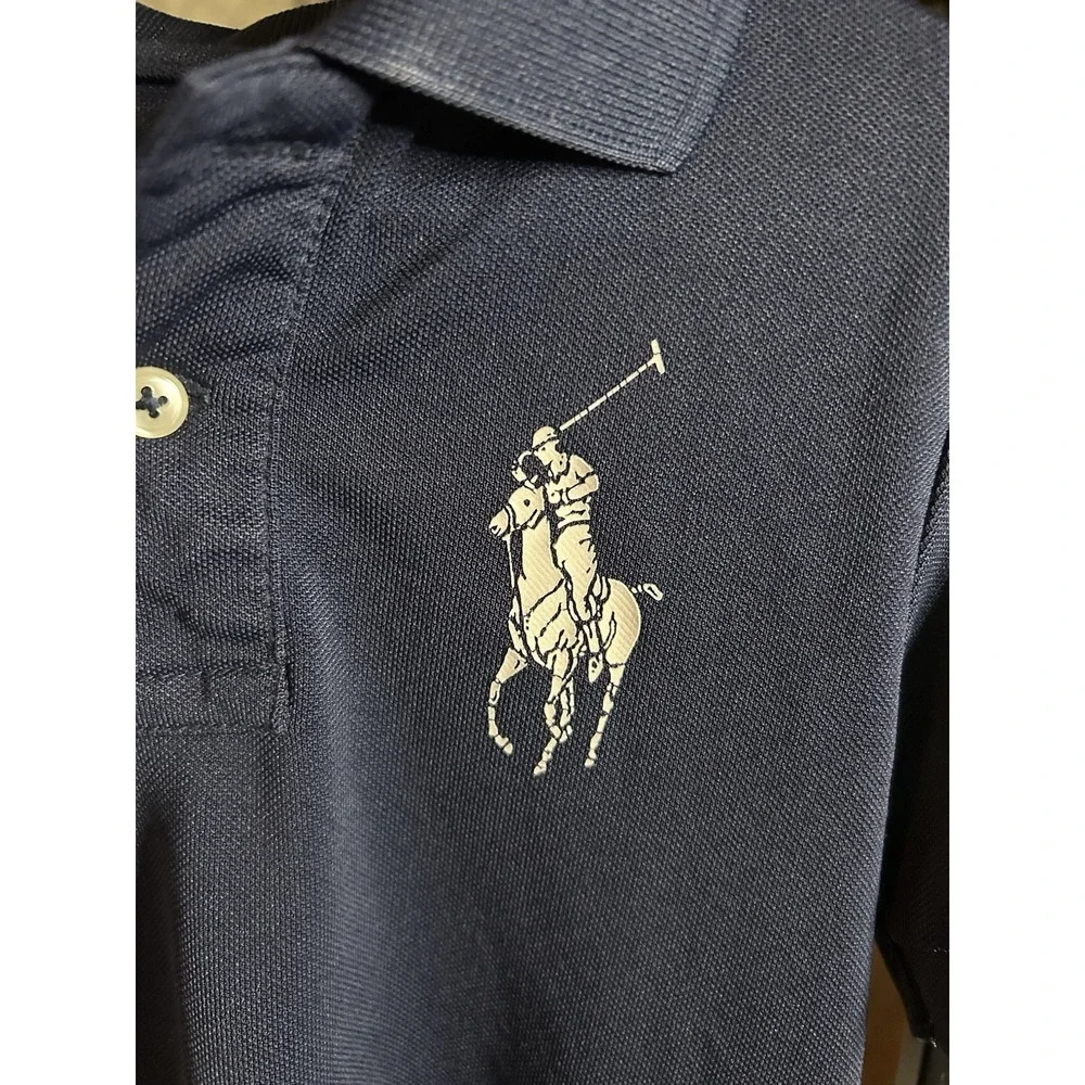 Little Boy's Size 4/4T Ralph Lauren Big Pony Mesh Polo Shirt #3
